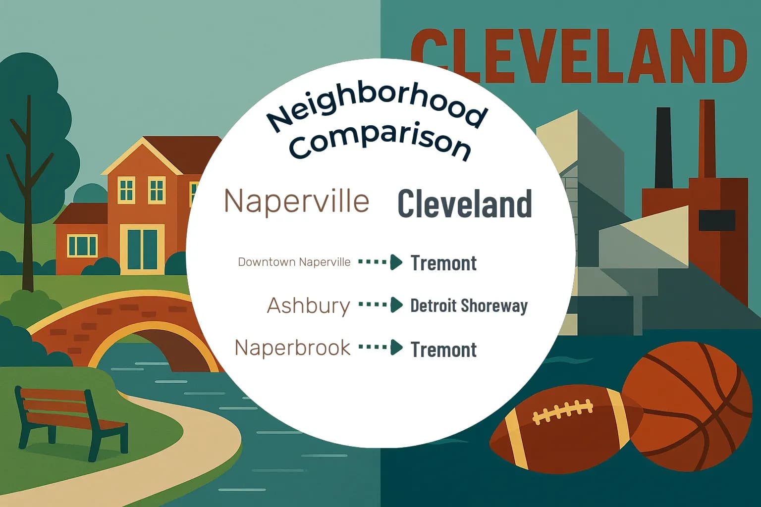 Naperville vs Cleveland Neighborhood Comparison