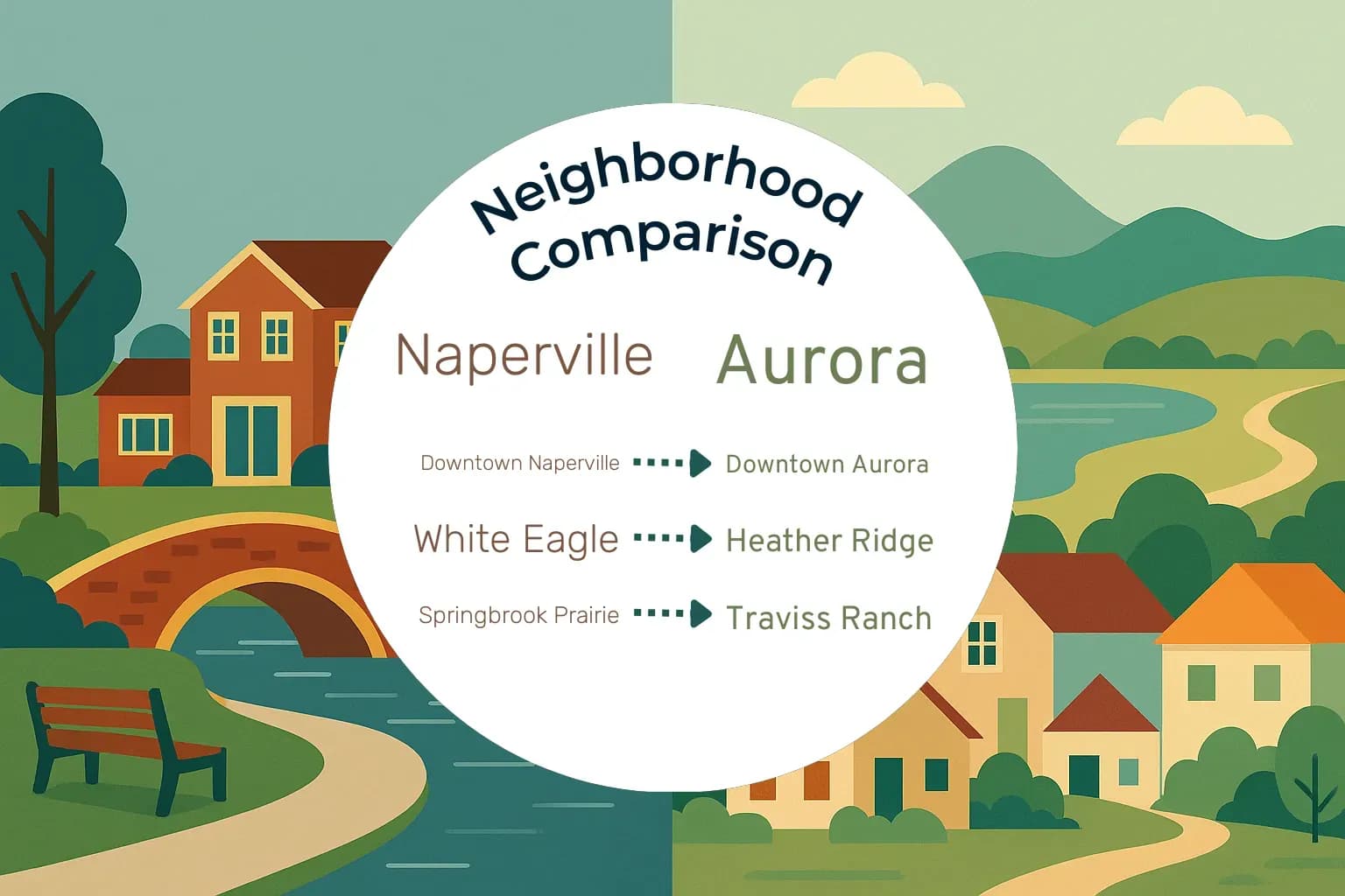 Naperville vs Aurora Neighborhood Comparison
