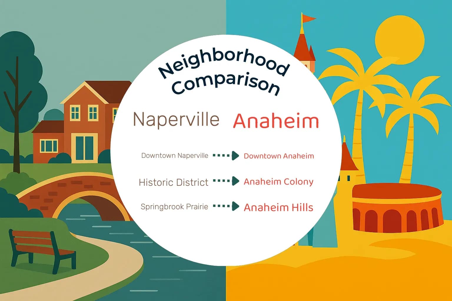 Naperville vs Anaheim Neighborhood Comparison