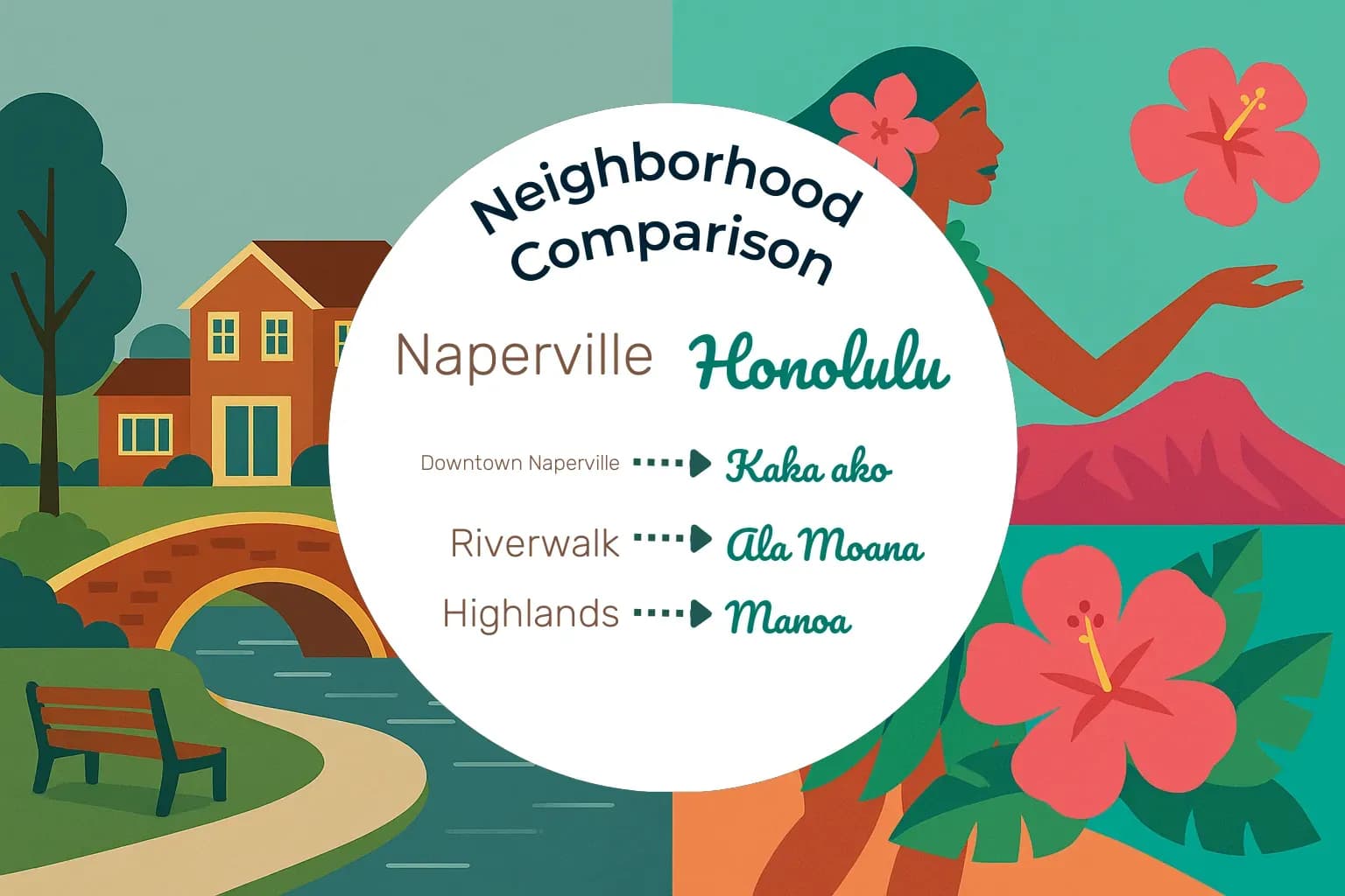 Naperville vs Honolulu Neighborhood Comparison