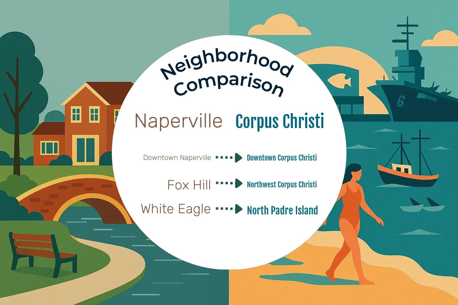 Naperville vs Corpus Christi Neighborhood Comparison