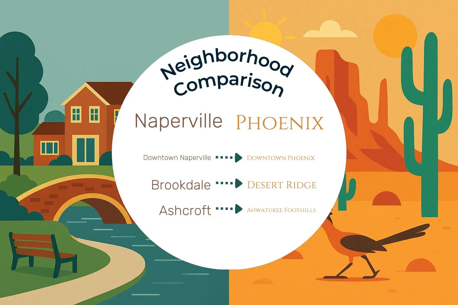 Naperville vs Phoenix Neighborhood Comparison