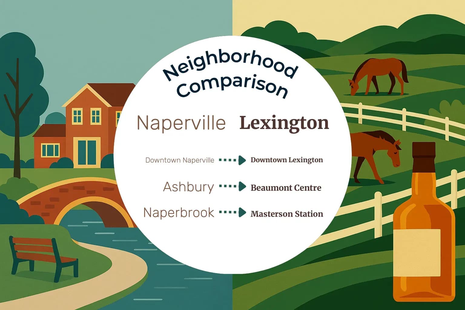 Naperville vs Lexington Neighborhood Comparison