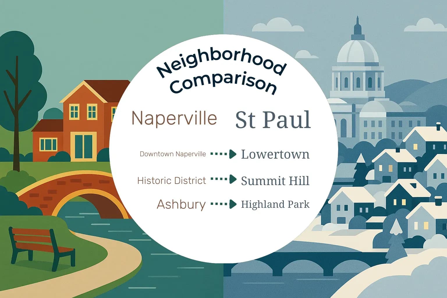 Naperville vs St. Paul Neighborhood Comparison