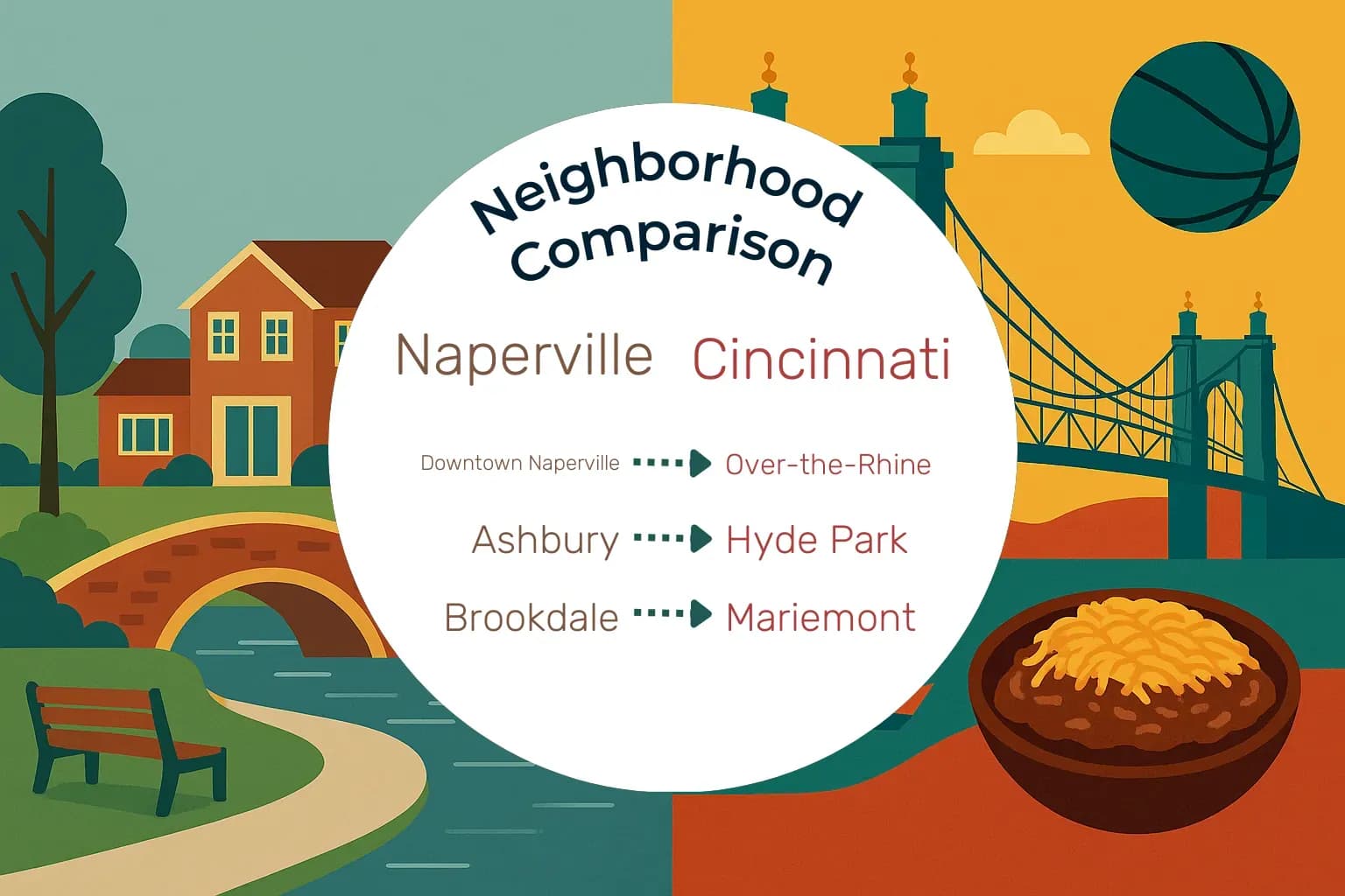 Naperville vs Cincinnati Neighborhood Comparison