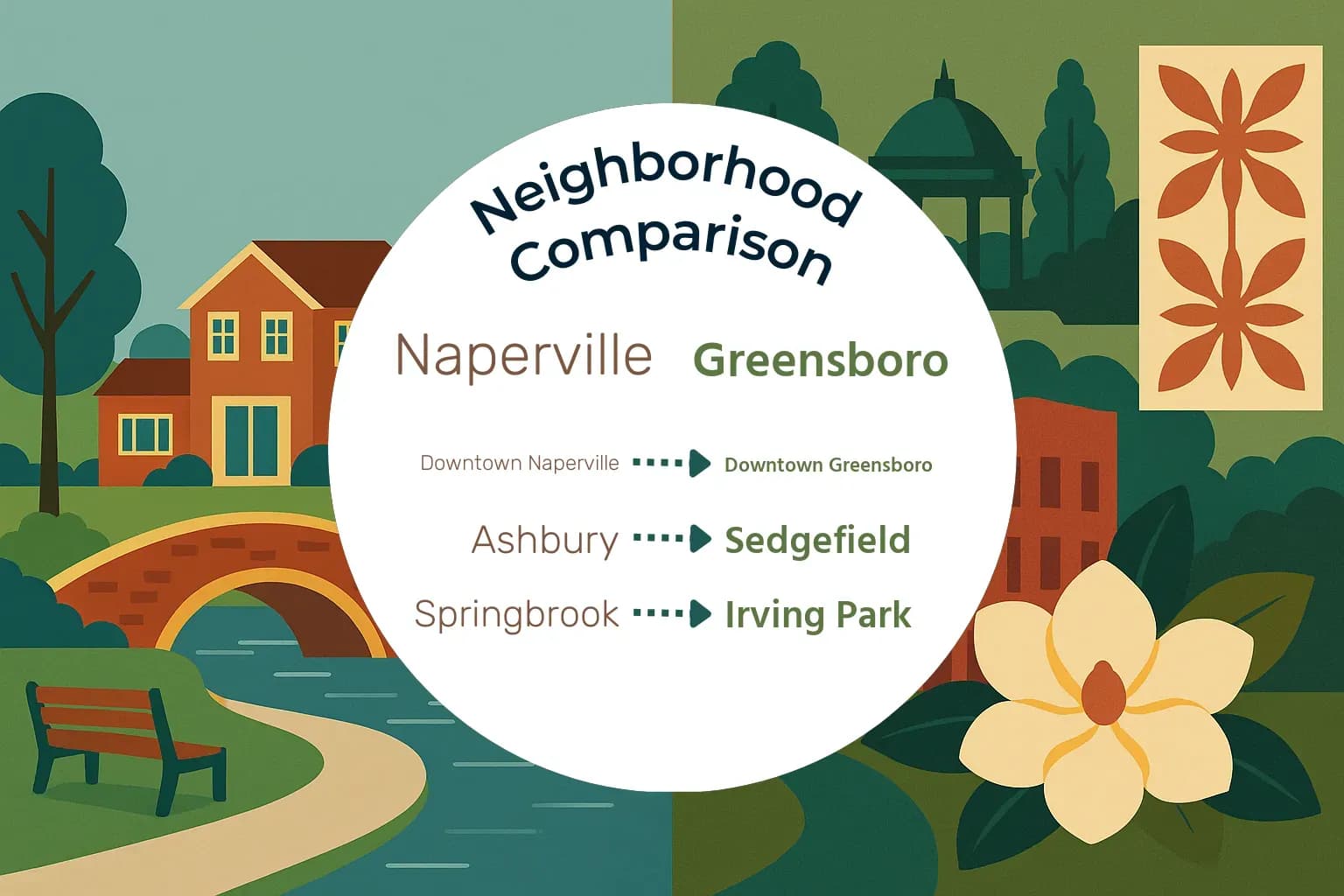 Naperville vs Greensboro Neighborhood Comparison