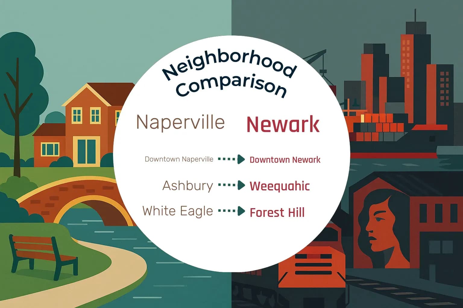 Naperville vs Newark Neighborhood Comparison