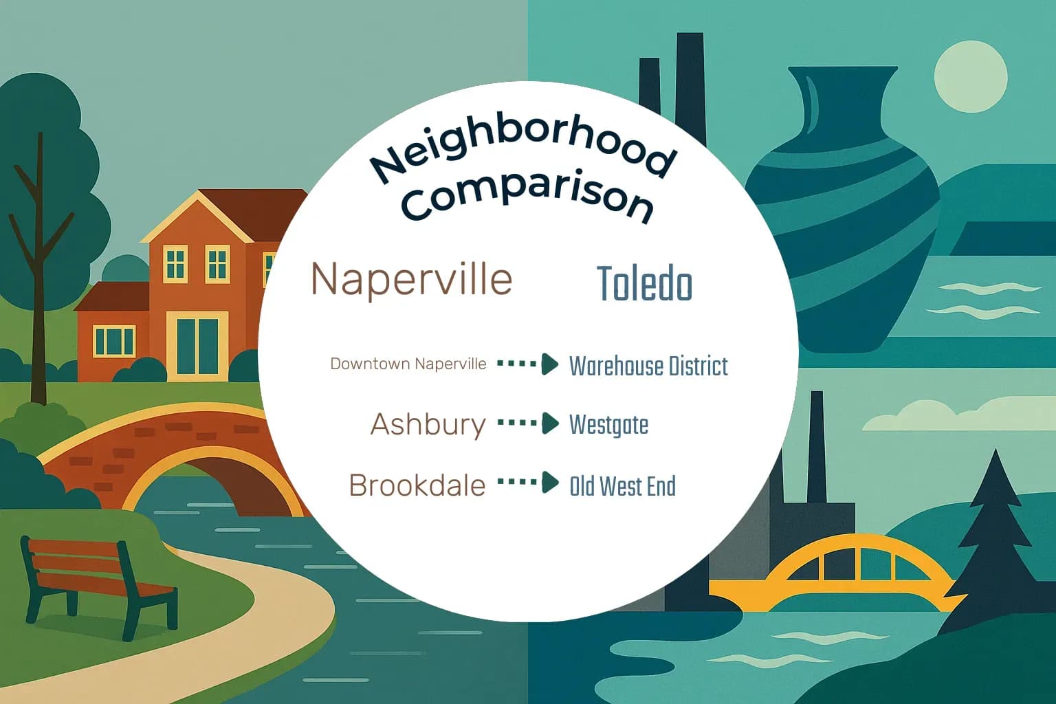 Naperville vs Toledo Neighborhood Comparison