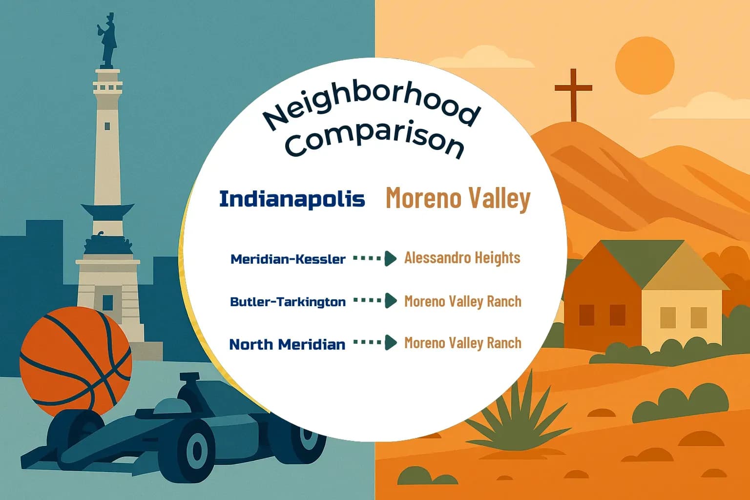 Indianapolis vs Moreno Valley Neighborhood Comparison