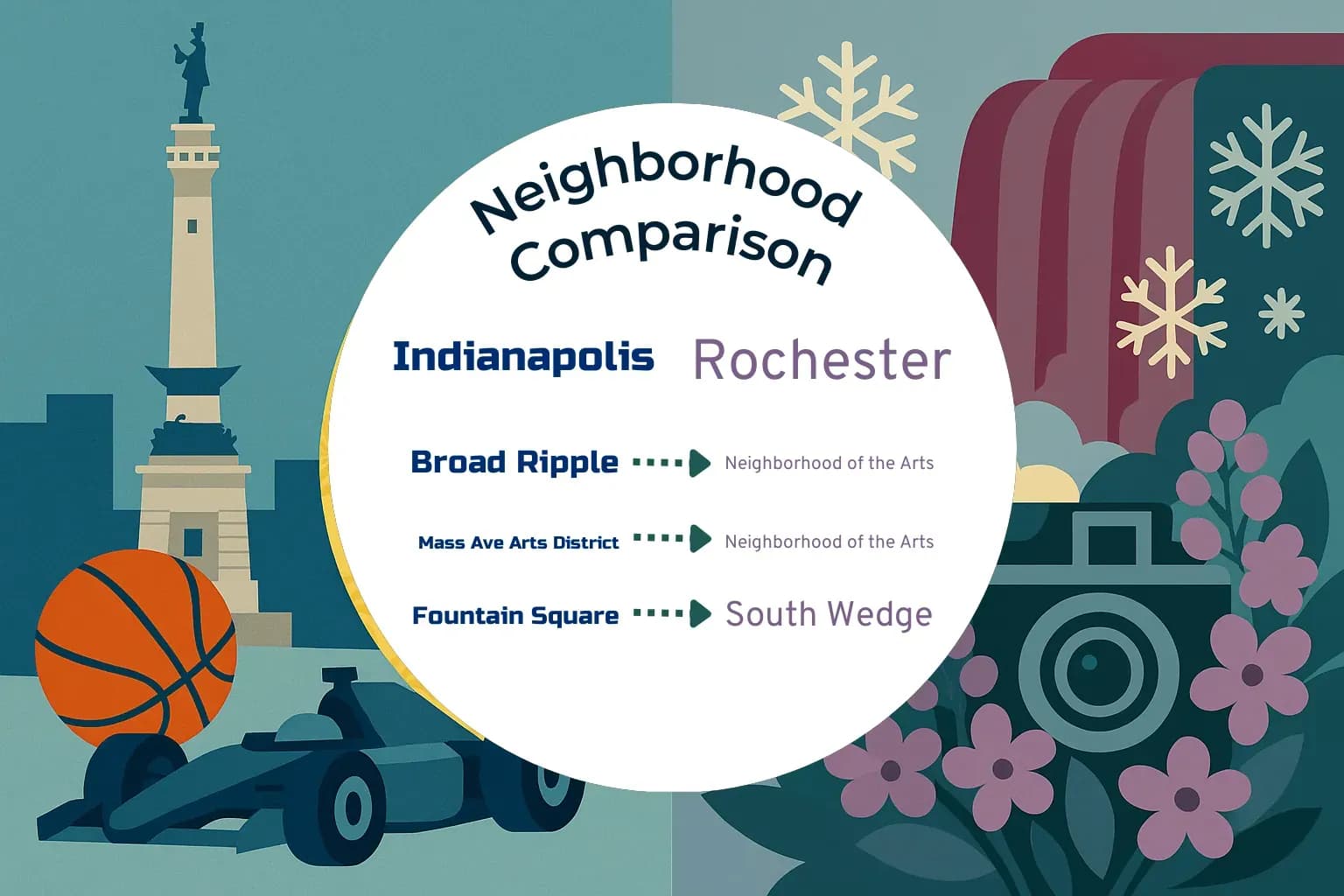 Indianapolis vs Rochester Neighborhood Comparison