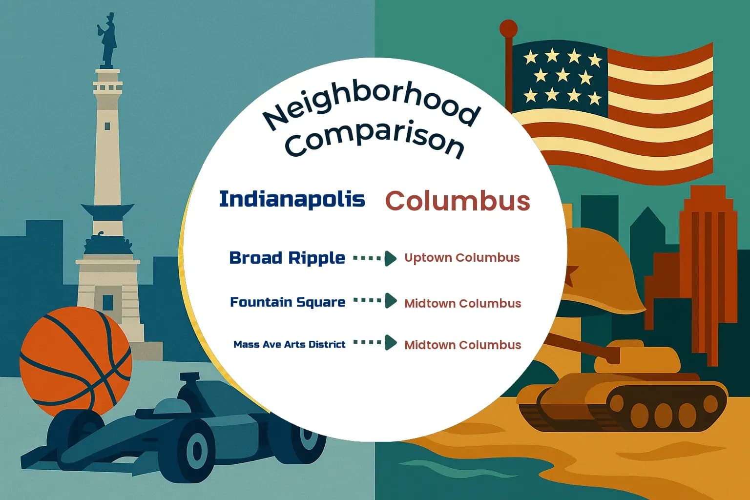Indianapolis vs Columbus Neighborhood Comparison