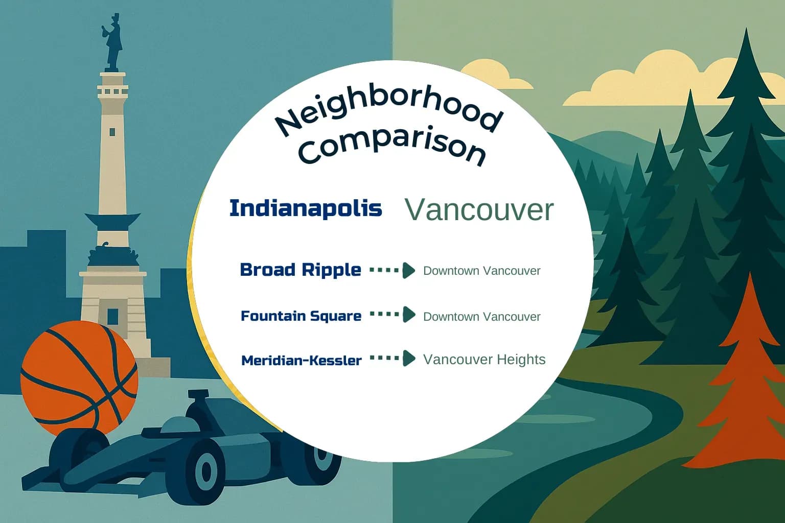 Indianapolis vs Vancouver Neighborhood Comparison