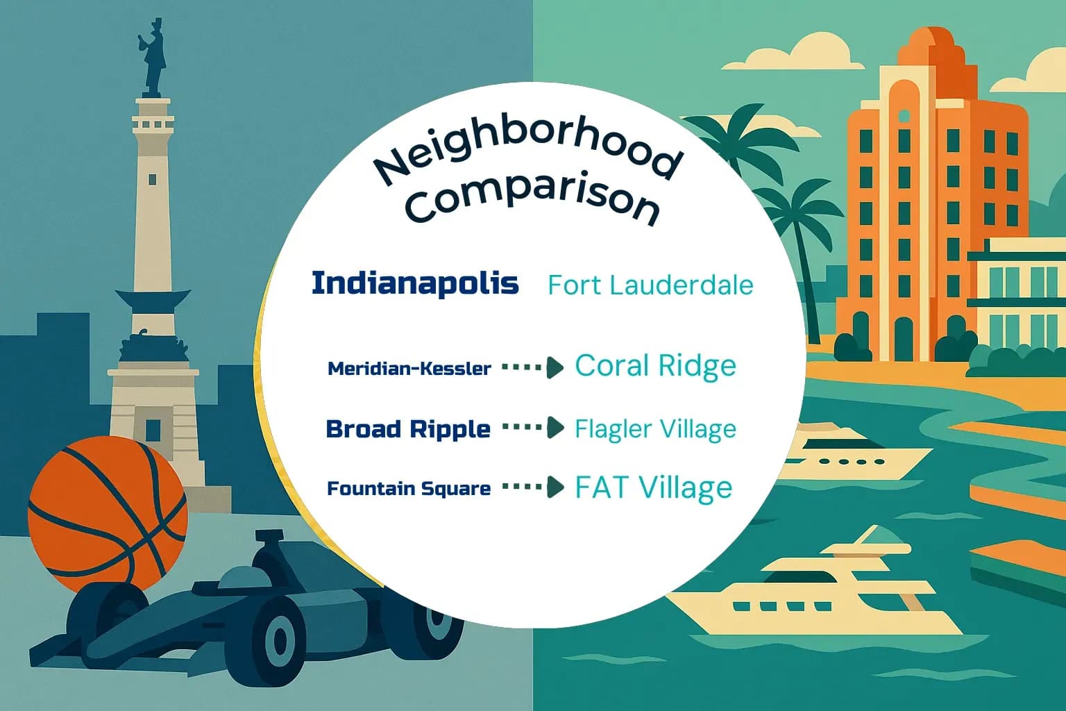Indianapolis vs Fort Lauderdale Neighborhood Comparison