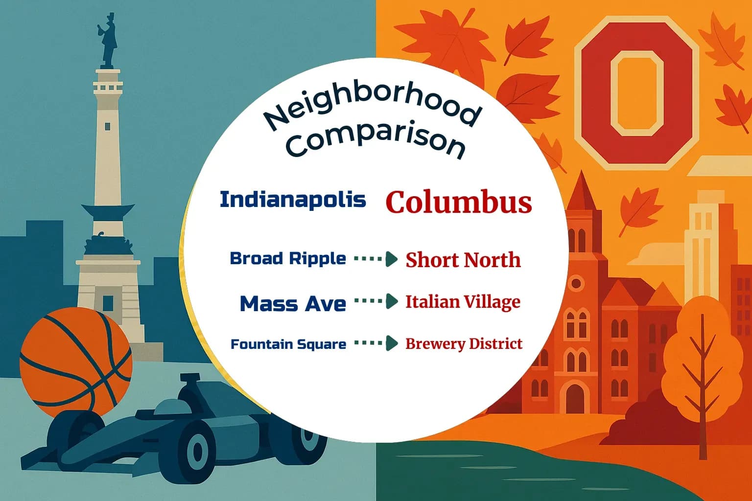 Indianapolis vs Columbus Neighborhood Comparison