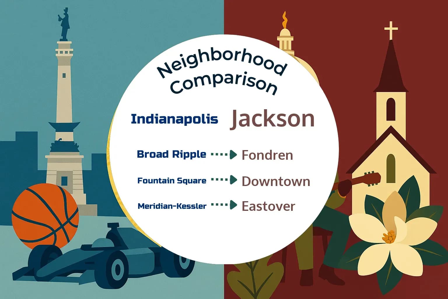 Indianapolis vs Jackson Neighborhood Comparison