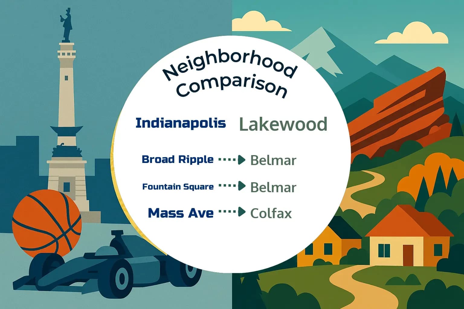 Indianapolis vs Lakewood Neighborhood Comparison