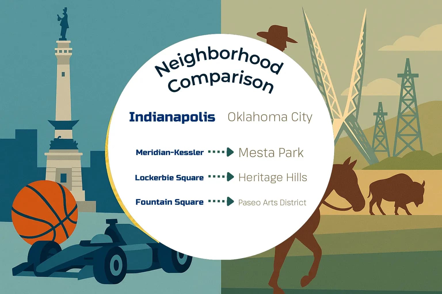 Indianapolis vs Oklahoma City Neighborhood Comparison