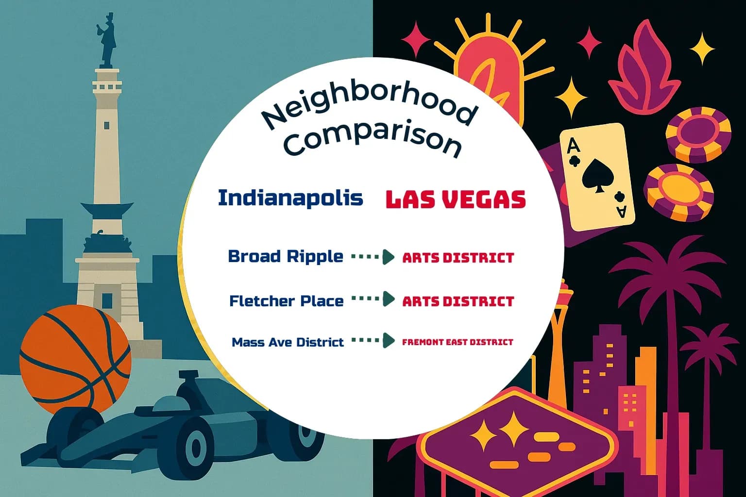 Indianapolis vs Las Vegas Neighborhood Comparison