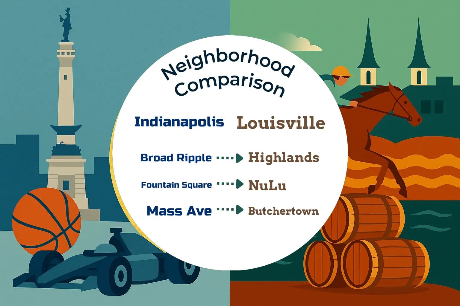 Indianapolis vs Louisville Neighborhood Comparison