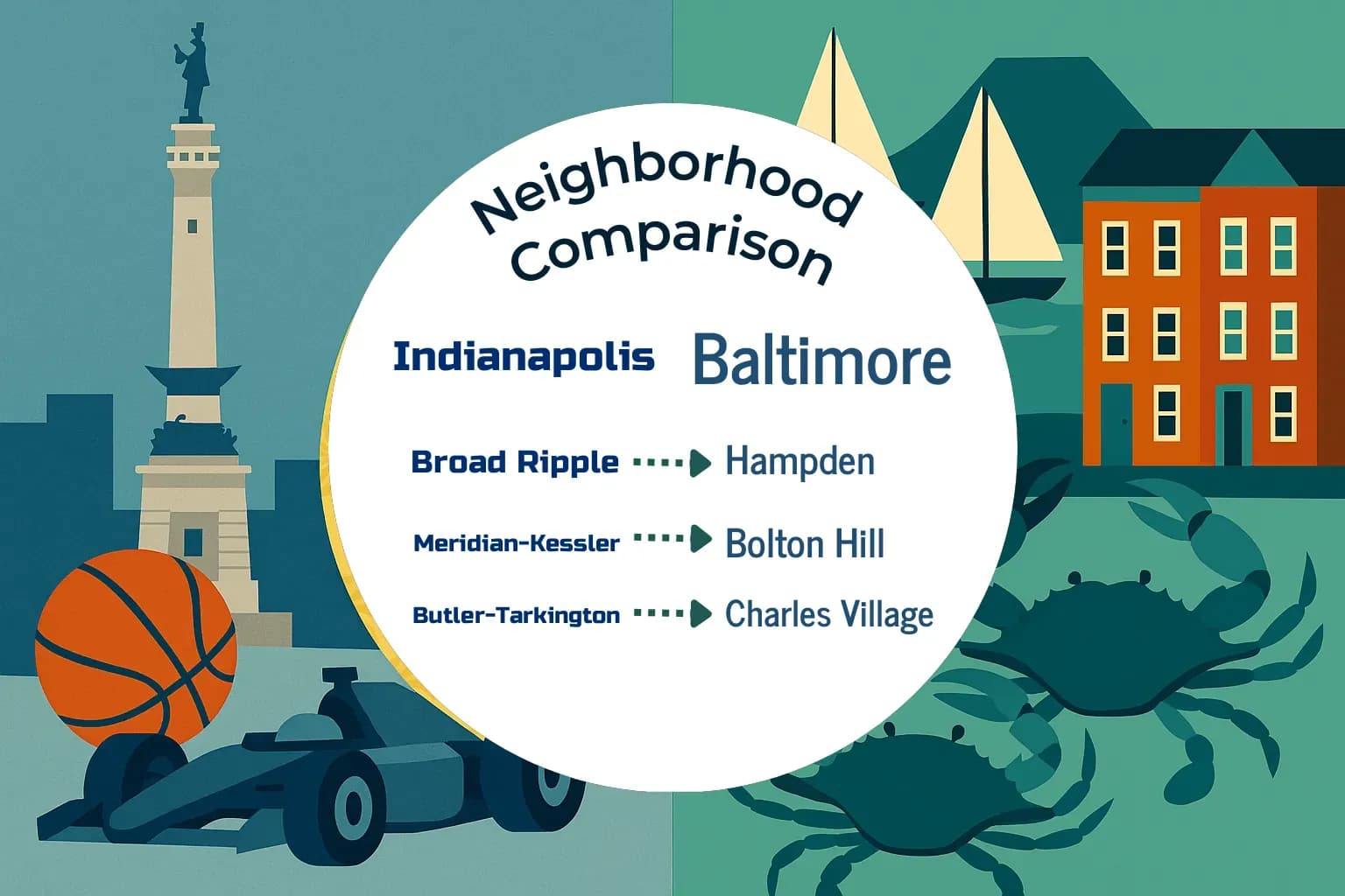 Indianapolis vs Baltimore Neighborhood Comparison