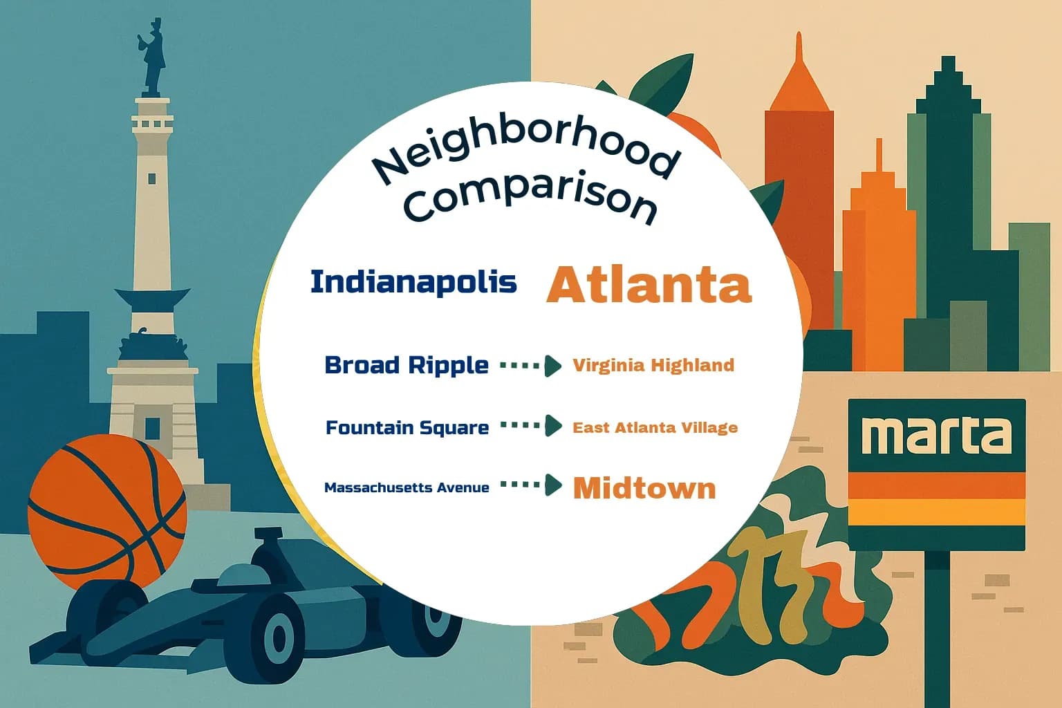 Indianapolis vs Atlanta Neighborhood Comparison