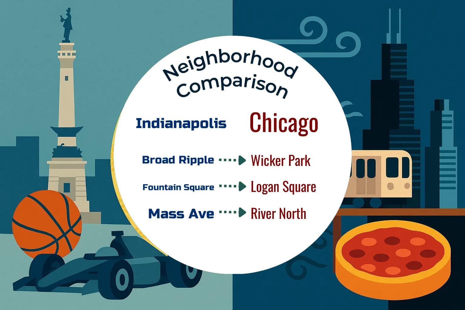 Indianapolis vs Chicago Neighborhood Comparison