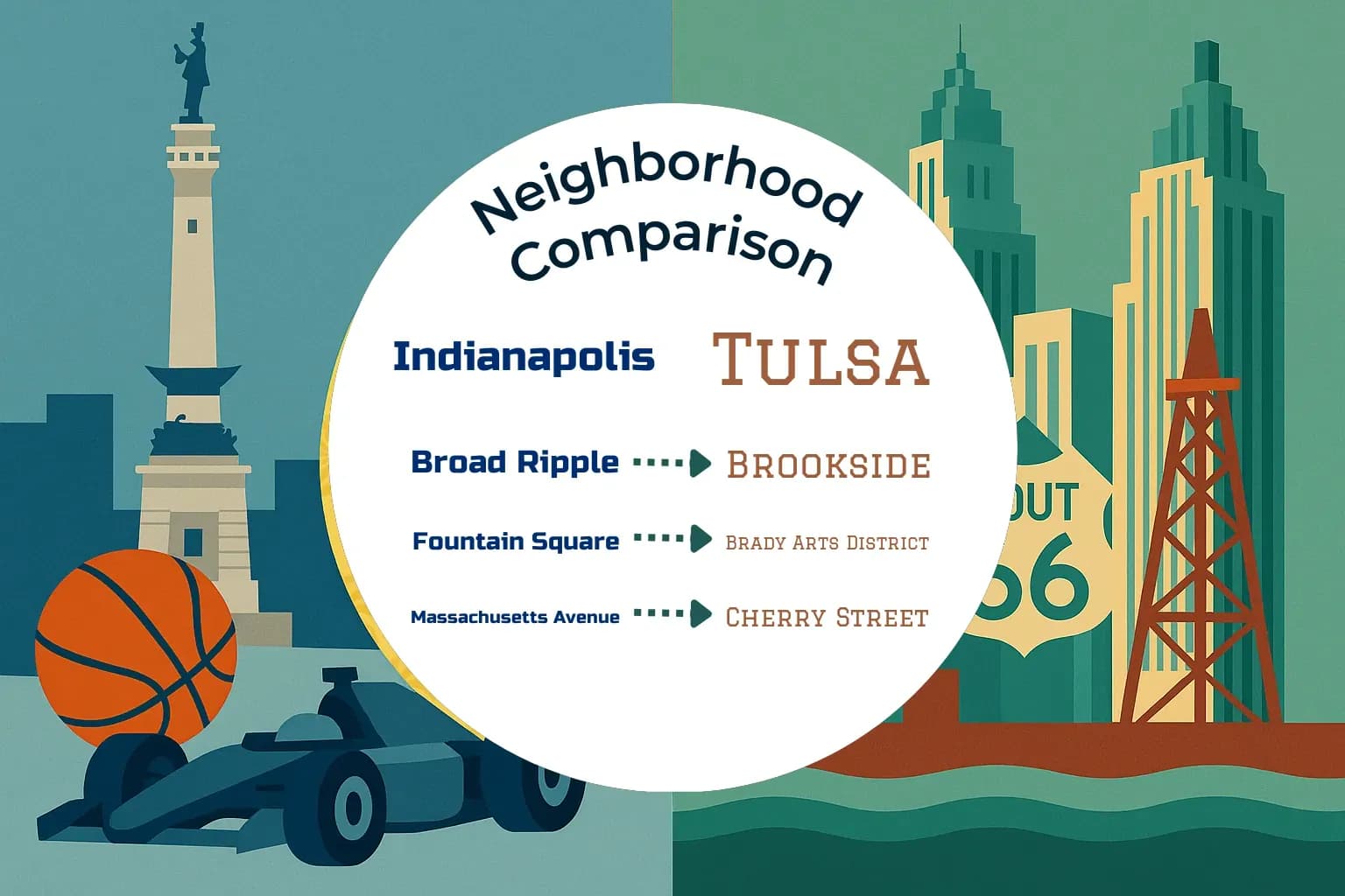 Indianapolis vs Tulsa Neighborhood Comparison