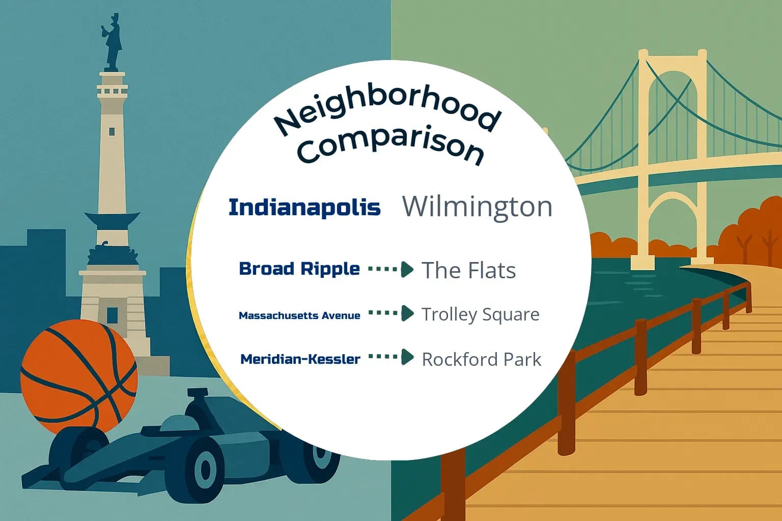 Indianapolis vs Wilmington Neighborhood Comparison