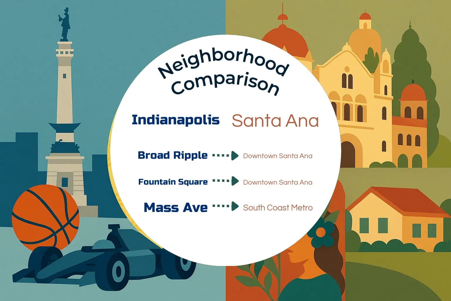 Indianapolis vs Santa Ana Neighborhood Comparison