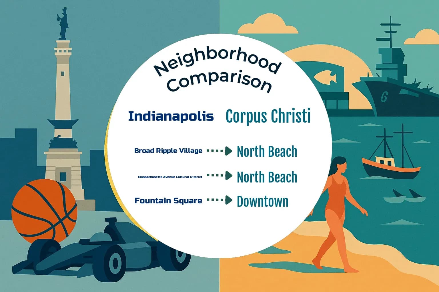 Indianapolis vs Corpus Christi Neighborhood Comparison