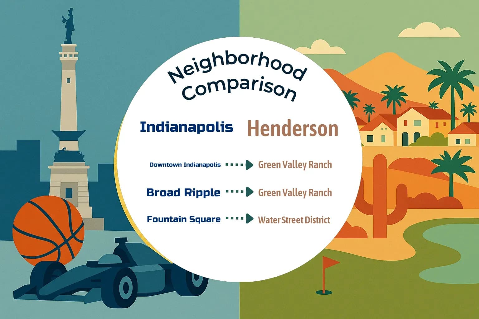 Indianapolis vs Henderson Neighborhood Comparison