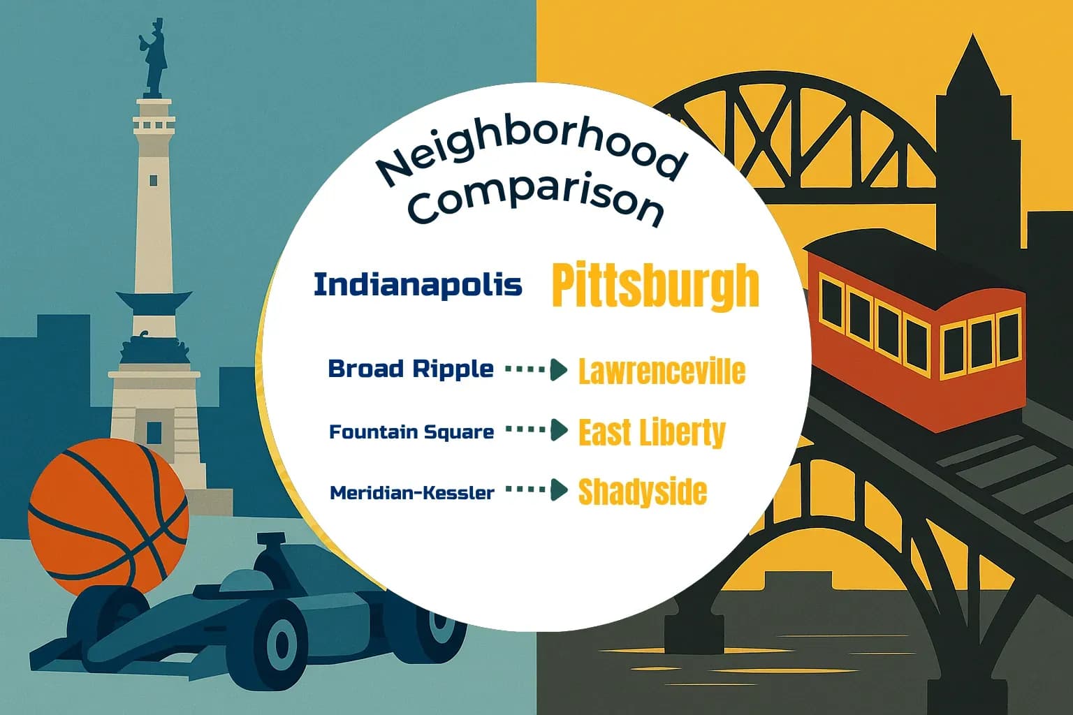 Indianapolis vs Pittsburgh Neighborhood Comparison