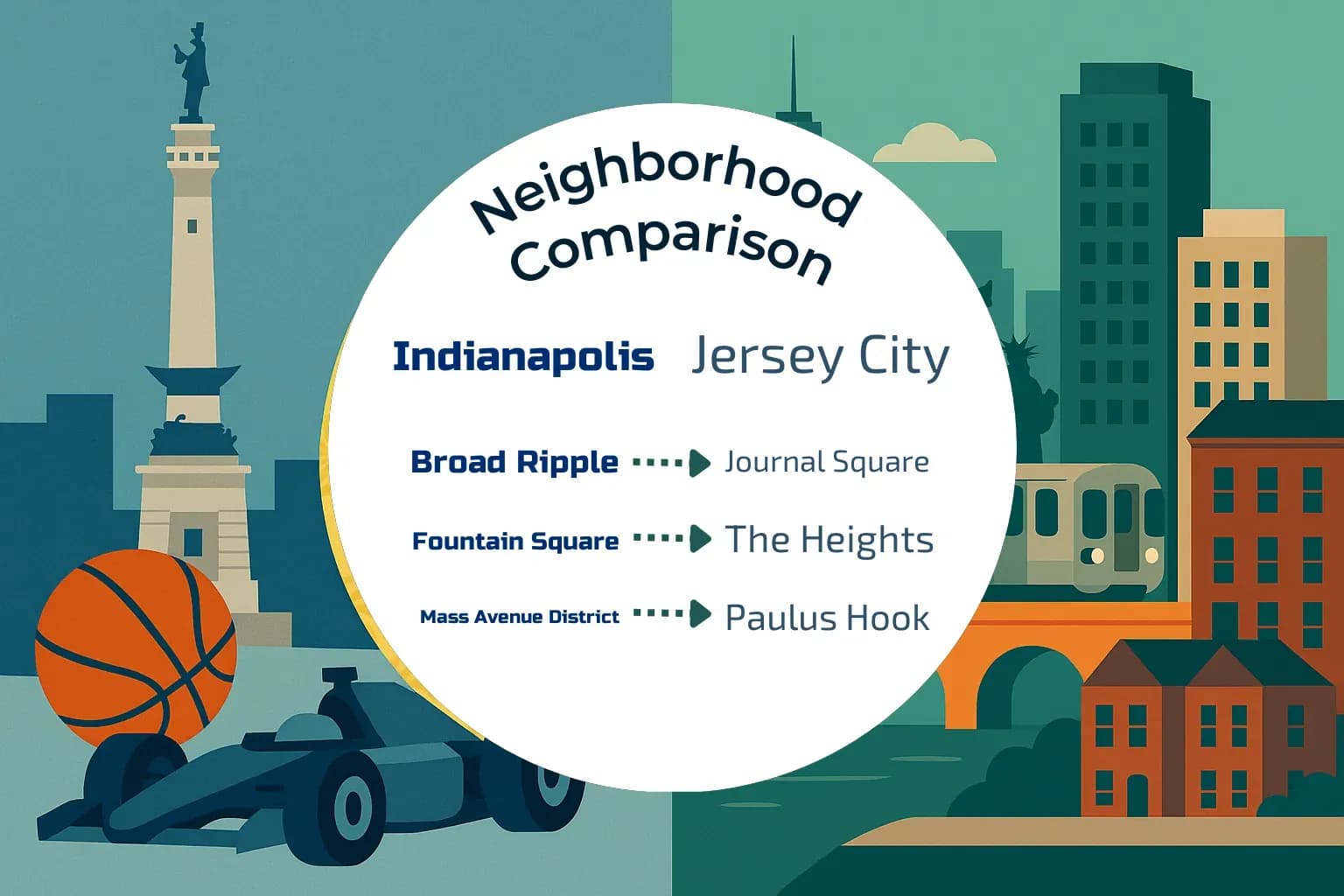 Indianapolis vs Jersey City Neighborhood Comparison