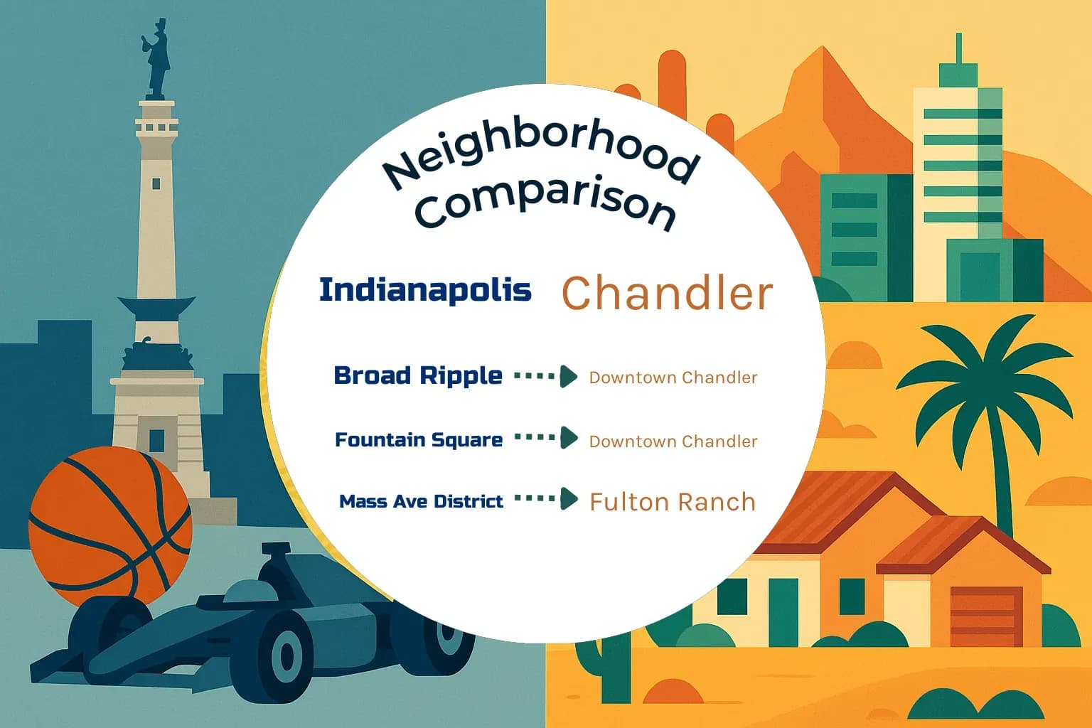 Indianapolis vs Chandler Neighborhood Comparison