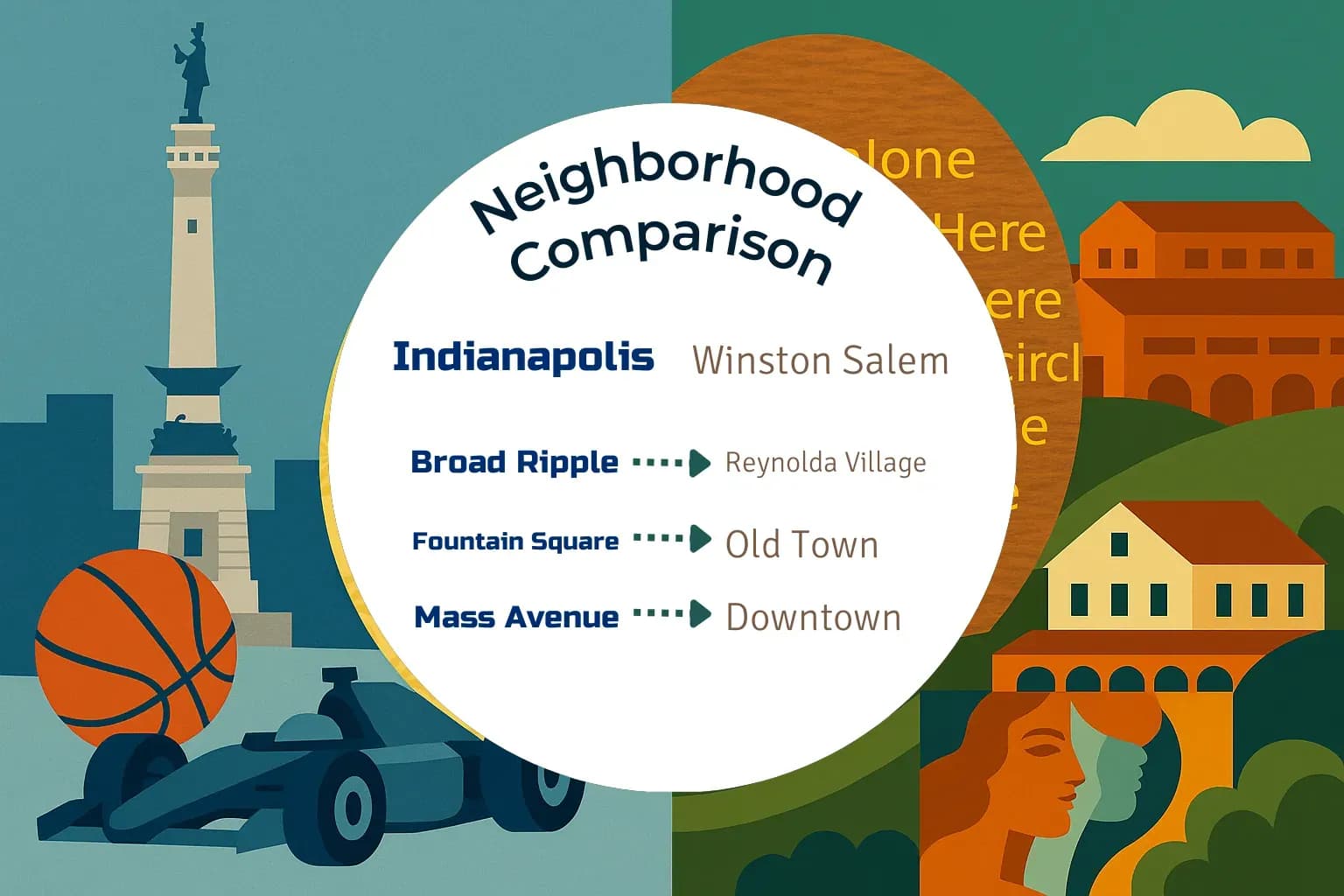 Indianapolis vs Winston Salem Neighborhood Comparison