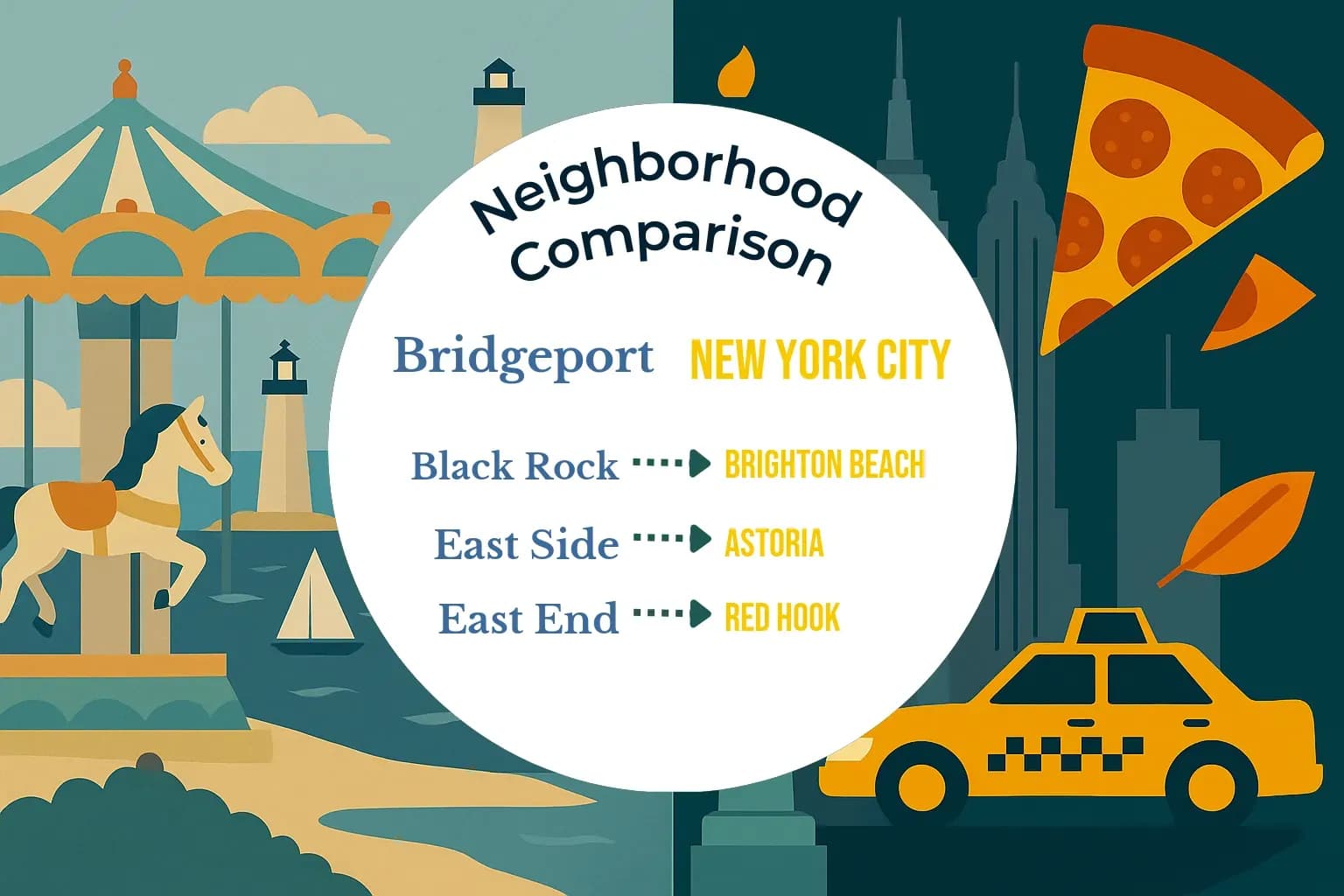 Bridgeport vs New York City Neighborhood Comparison