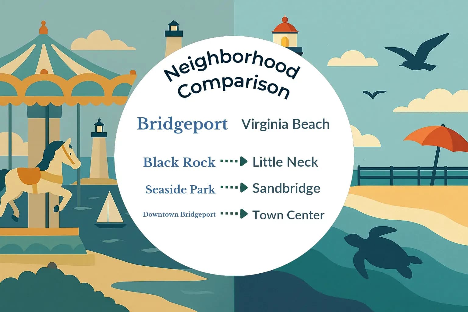 Bridgeport vs Virginia Beach Neighborhood Comparison