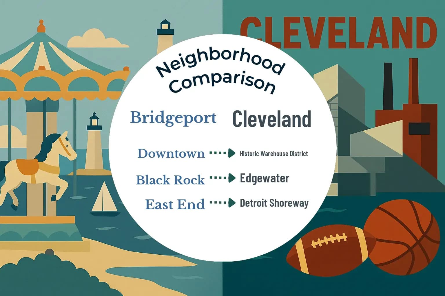 Bridgeport vs Cleveland Neighborhood Comparison
