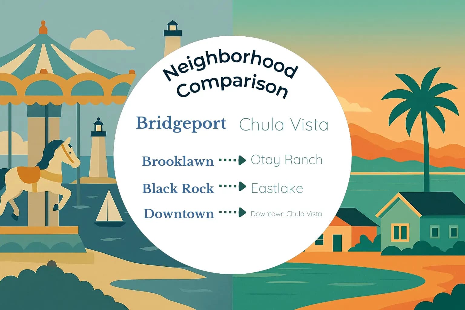 Bridgeport vs Chula Vista Neighborhood Comparison
