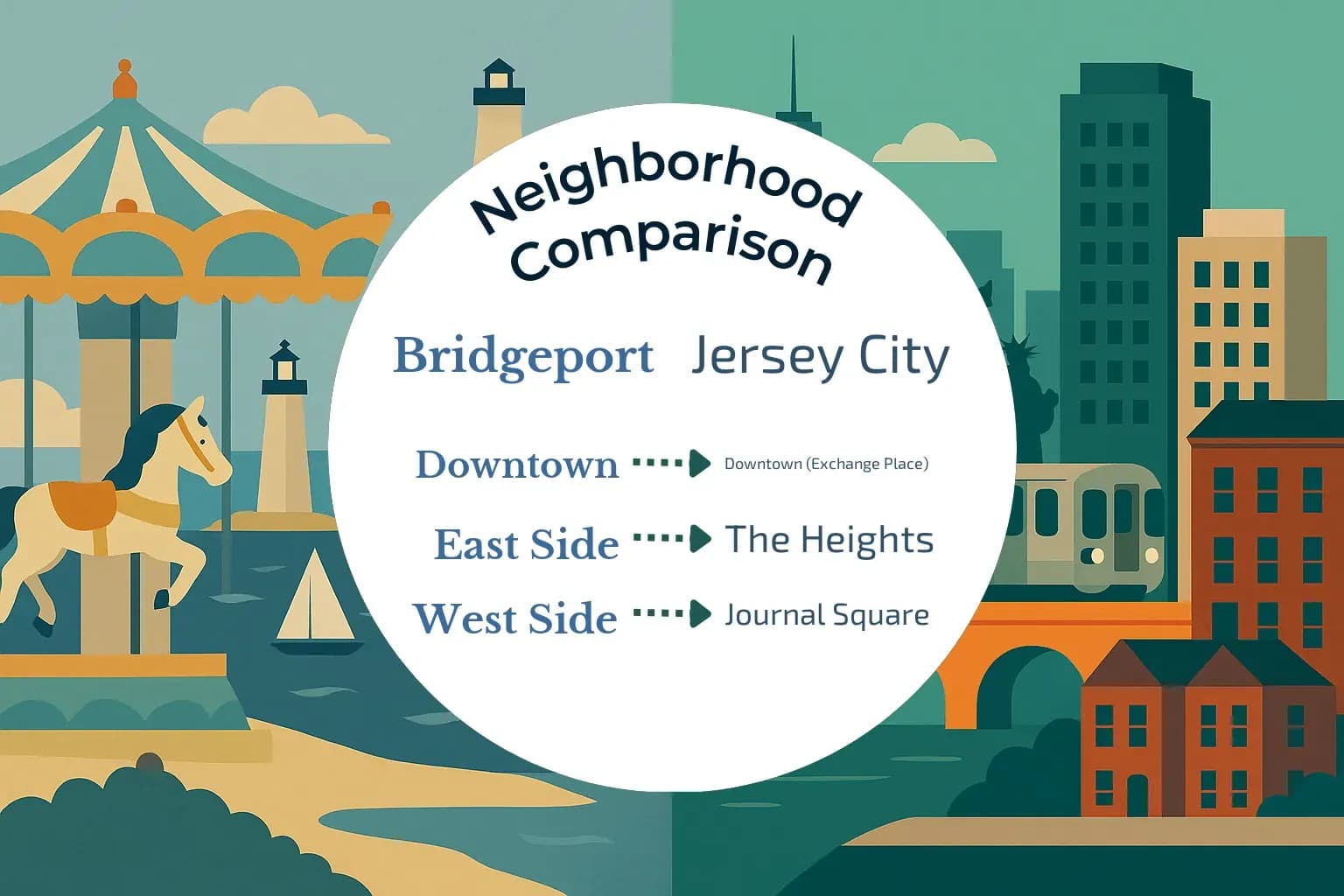 Bridgeport vs Jersey City Neighborhood Comparison