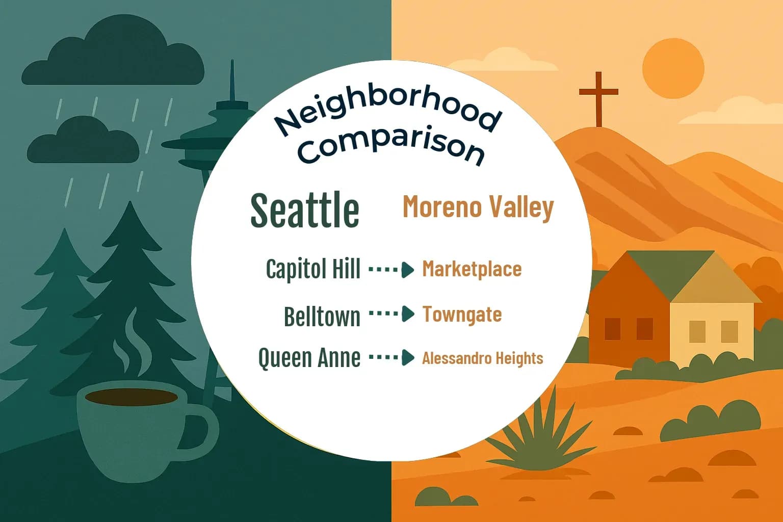 Seattle vs Moreno Valley Neighborhood Comparison