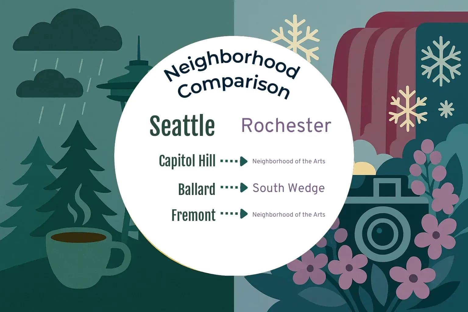 Seattle vs Rochester Neighborhood Comparison