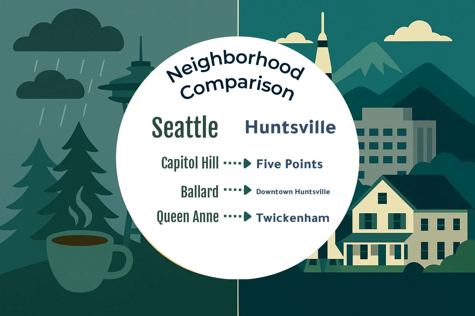 Seattle vs Huntsville Neighborhood Comparison