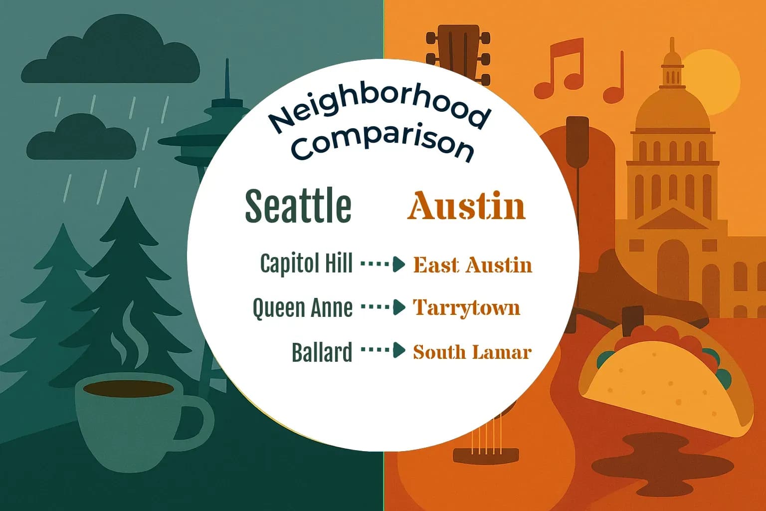 Seattle vs Austin Neighborhood Comparison