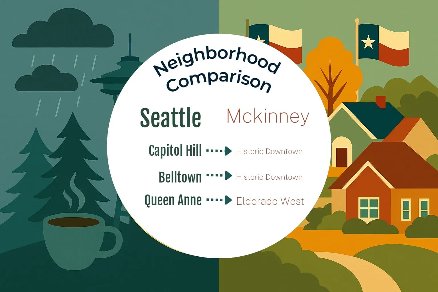 Seattle vs Mckinney Neighborhood Comparison