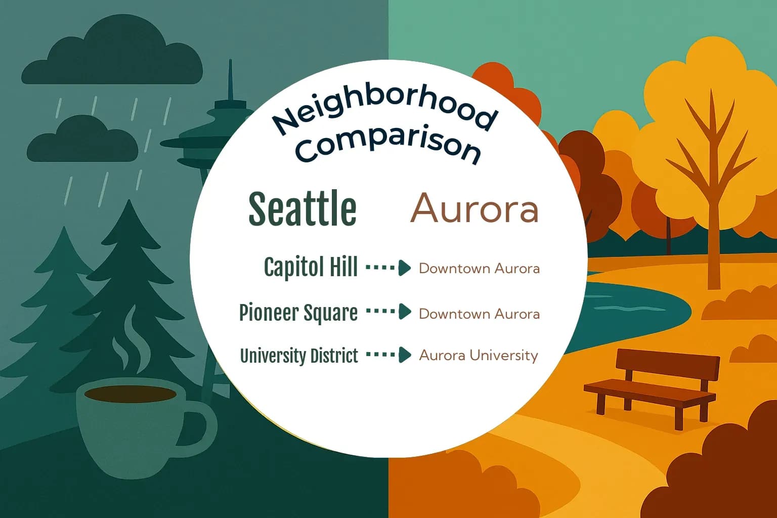 Seattle vs Aurora Neighborhood Comparison