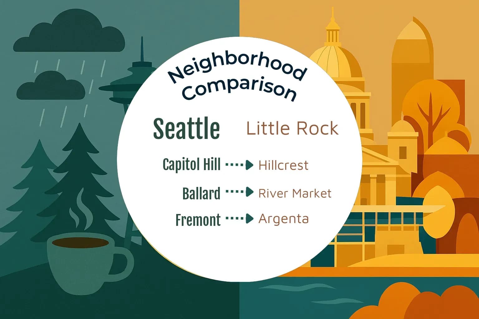 Seattle vs Little Rock Neighborhood Comparison