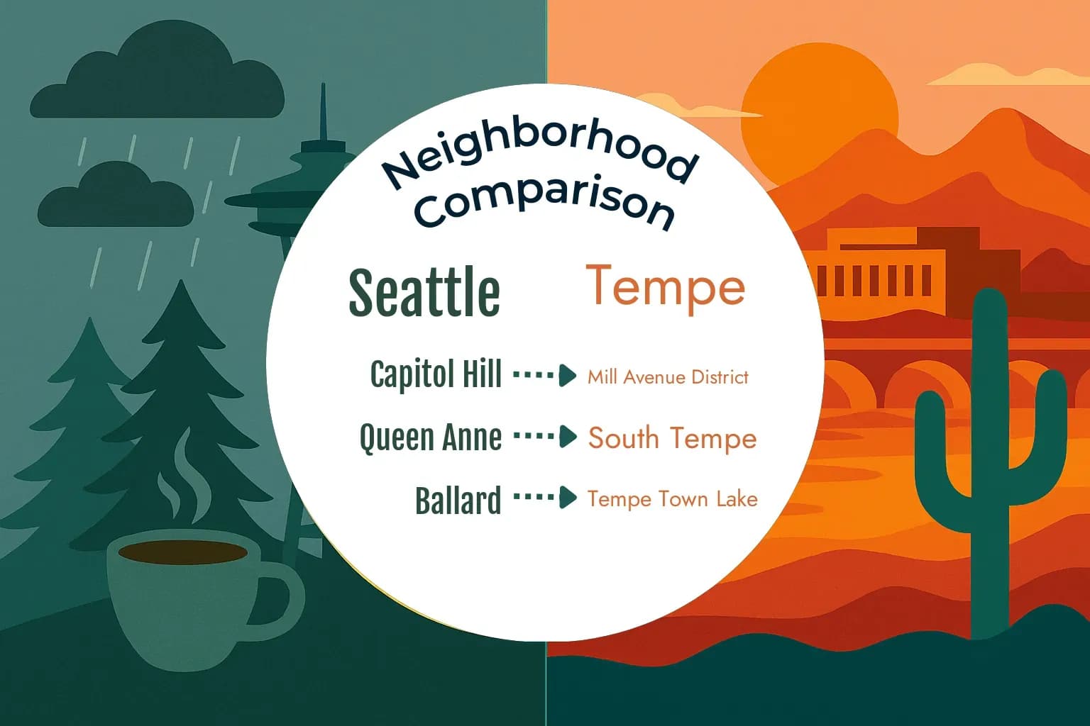 Seattle vs Tempe Neighborhood Comparison