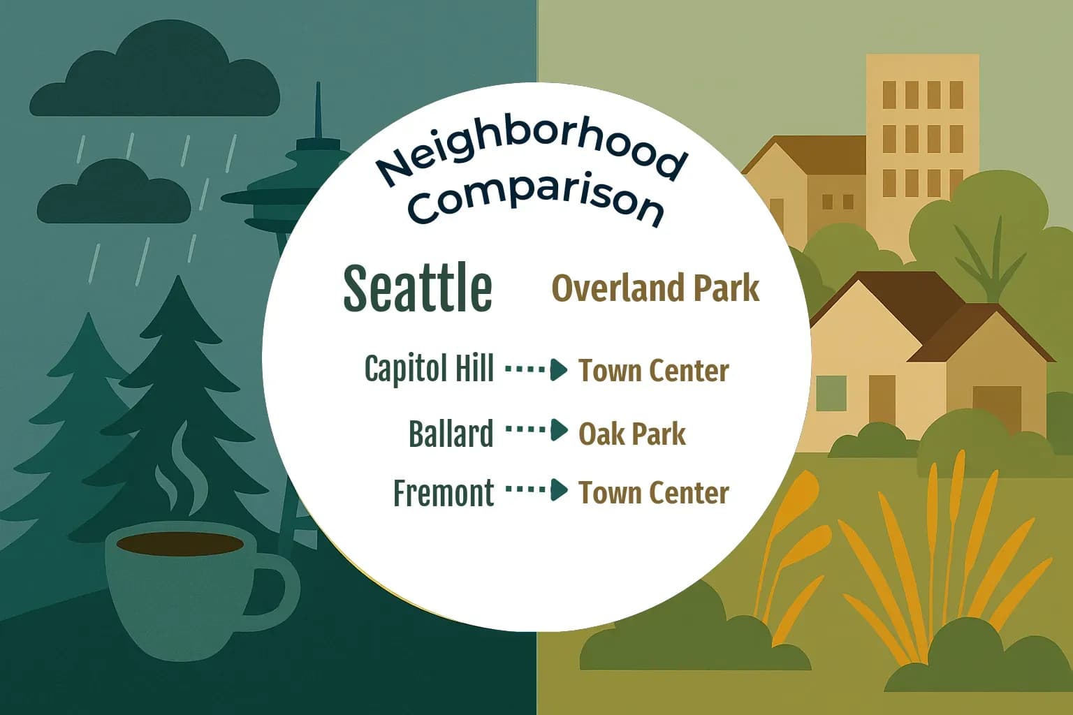 Seattle vs Overland Park Neighborhood Comparison