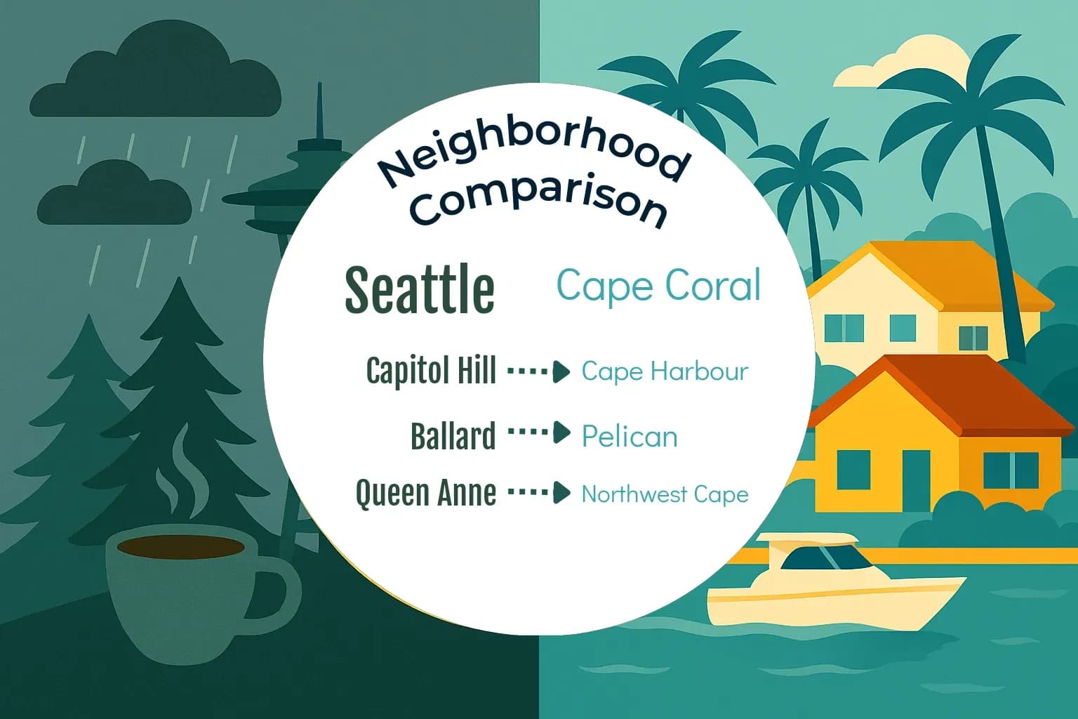 Seattle vs Cape Coral Neighborhood Comparison